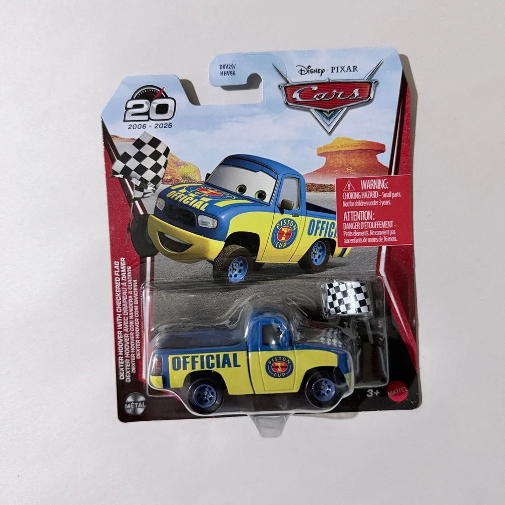 Disney Pixar Cars Dexter Hoover with Checkered Flag Die-Cast Truck HHV86 Mattel